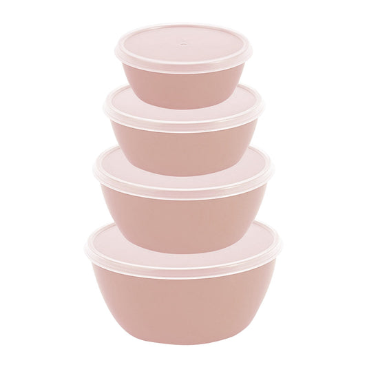 Set of 7 Small Durable 2oz Freezer Containers with Screw Lids - Multicolor, Stackable, Dishwasher Safe Plastic Jars for Food Storage, Suitable for Snacks & Condiments(Orange,1.8x1.6x1.4") Z-Pink