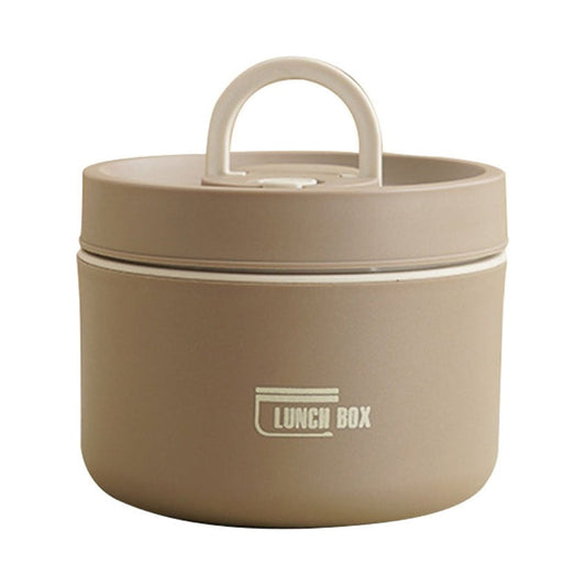 Home Portable Insulated Bento Lunch Box Set for Adult, 4Sizes Vacuum lunch box, to Keep Food Warm or Cool, Thermal Food Containers for Fruits and Sauces, Durable and Leak-Proof(Brown,4.5x4.5x3.6") Brown