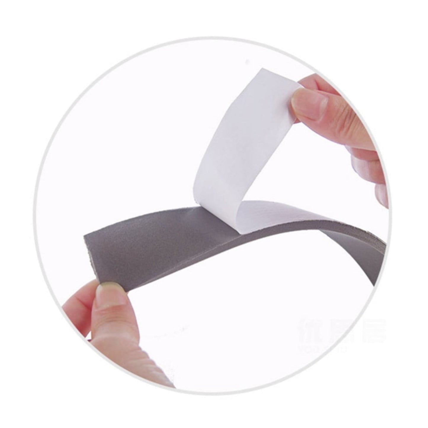 High Density Foam Tape, Weather Stripping, Door Seal Strip Insulation Tape Roll for Insulating Door Frame, Window, Air Conditioner, Self Adhesive Sealing Weatherstrip, 16.4 FT 16.4' White