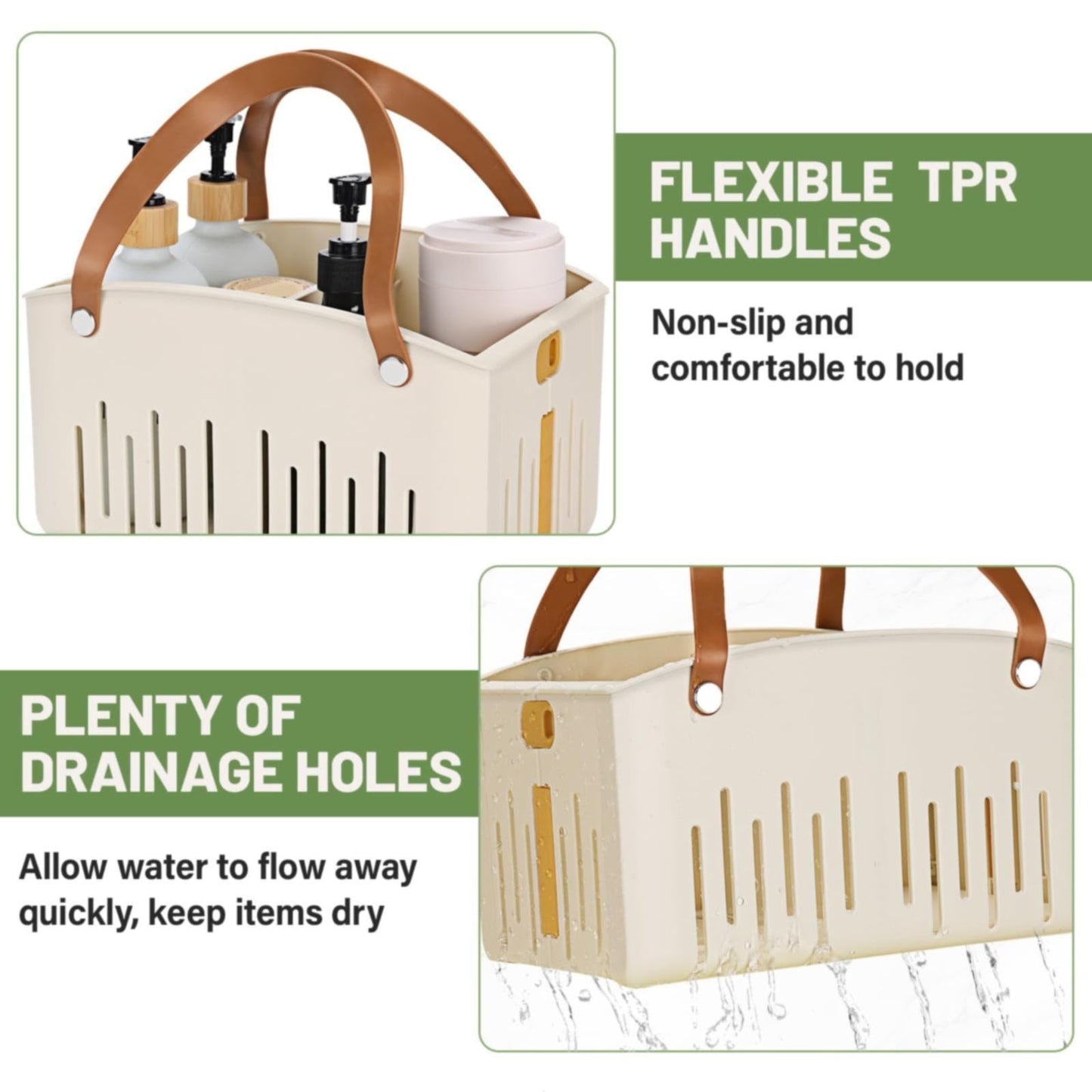 Cotton Woven Basket with PU Leather Handle, Clothes Toys Candy Gifts Cotton Rope Organizer, Living Room Basket Bathroom Shower Storage Laundry Basket, Dog Cat Bed, Fall Basket, 11.02x8.66x4.33 12.59" x 9.44" x 5.11" White