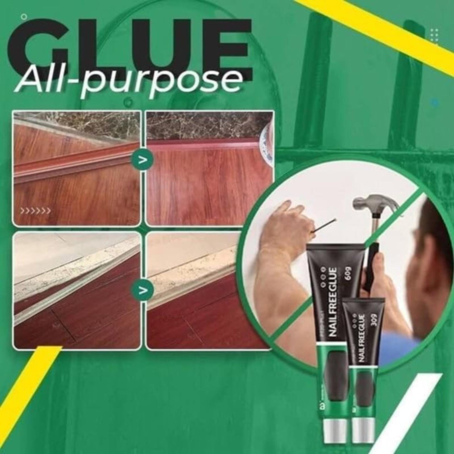 Super Glue for Metal and Stainless Steel 60g - All Purpose Glue, Heavy Duty Waterproof, Heat Resistant, Quick-Dry, Clear Glue for Strong Bonding Between Metals, Other Materials, Jewelry Making(1pc) 5pc