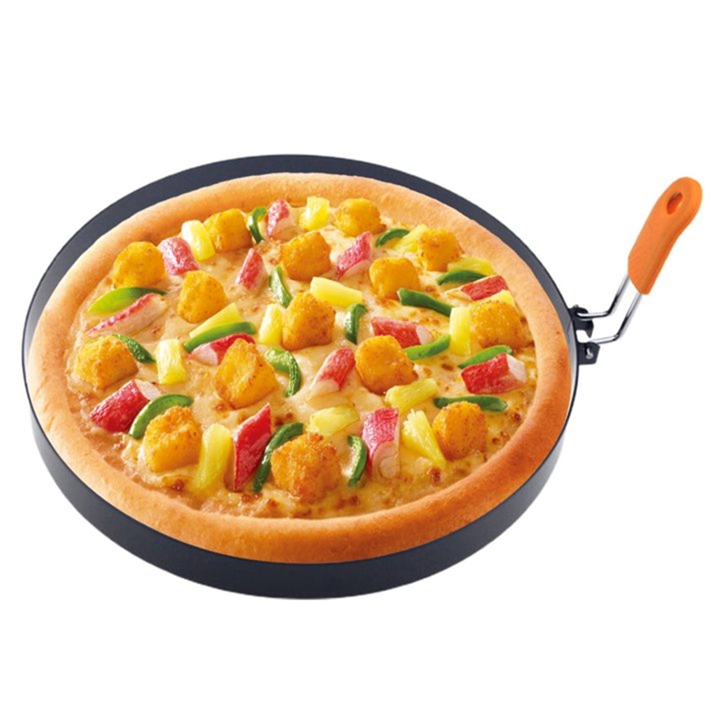 Omelette Ring for Griddle, Heavy Duty Stainless Steel 8 Inch Griddle Omelet Rings, Non-Stick Pancake Egg Ring, Round Omelette Rings Omelet Mold Muffin Mold with Silicone Handle, 1 Pcs 8" Black
