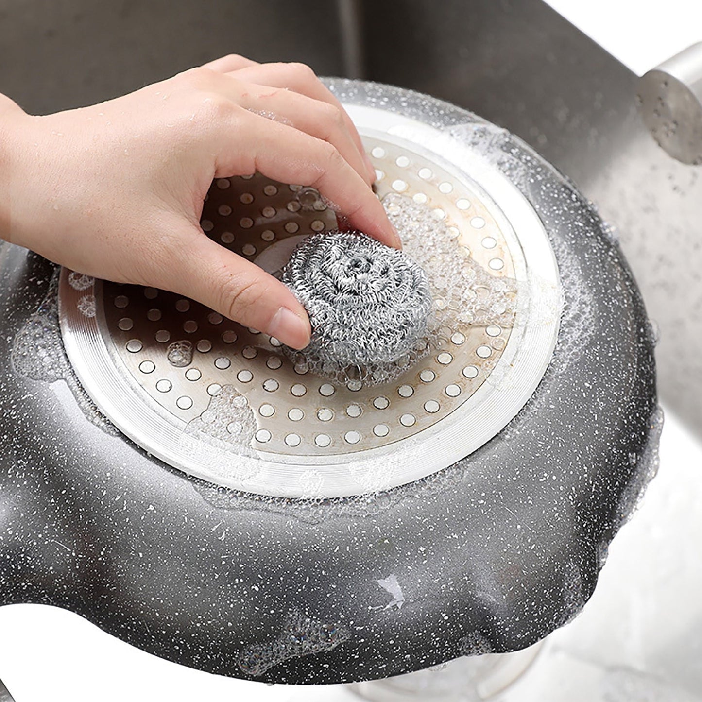 Stainless Steel Scrubbers,Stainless Steel Scourers Sponges ,Stainless Steel Scrubbing Pads,Metal Scouring Pads,Steel Wool Scrubbers For Stoves, Pots, Cooker Hoods, That Are Difficult To Clean 4pcs