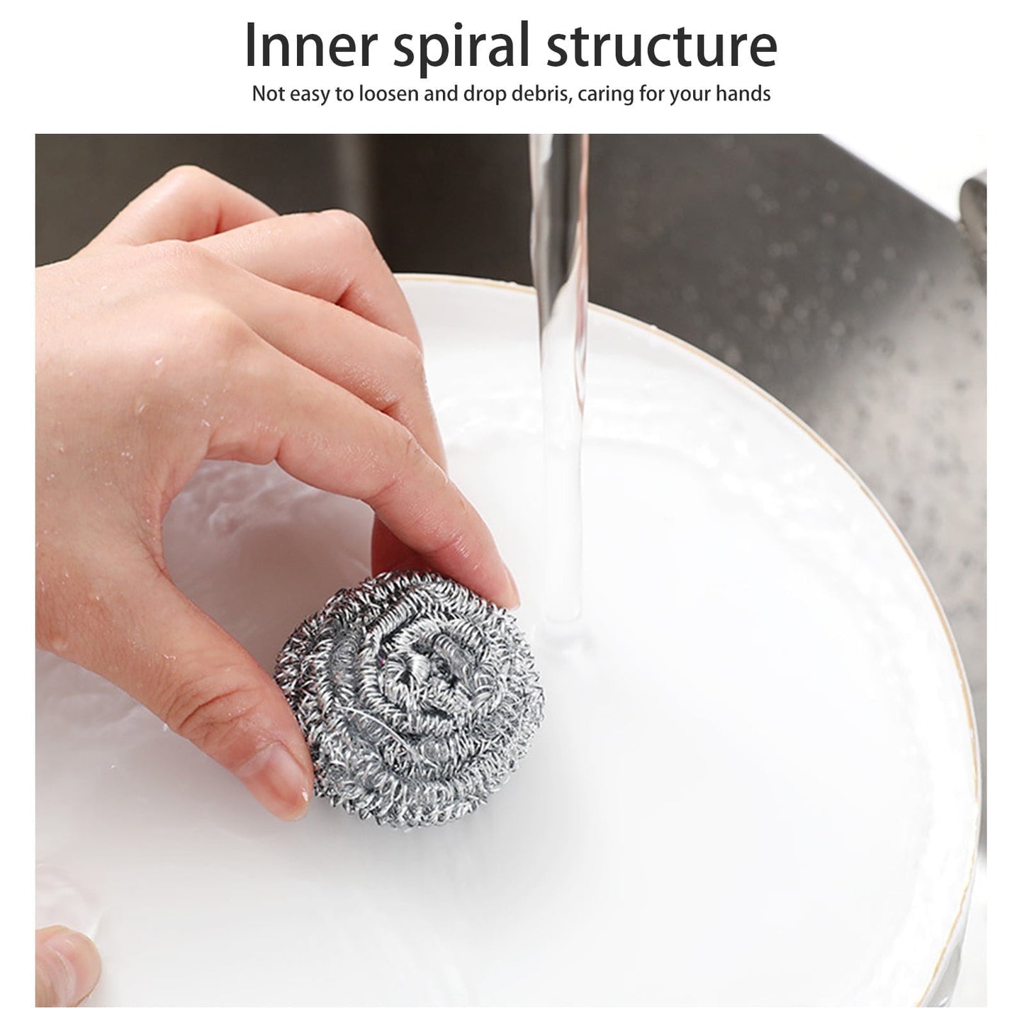 Stainless Steel Scrubbers,Stainless Steel Scourers Sponges ,Stainless Steel Scrubbing Pads,Metal Scouring Pads,Steel Wool Scrubbers For Stoves, Pots, Cooker Hoods, That Are Difficult To Clean 4pcs