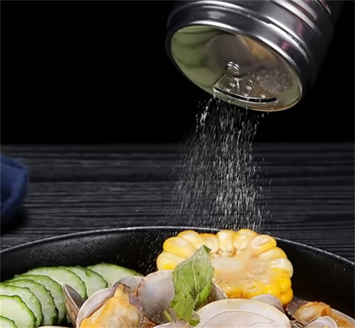 Stainless Steel Spice Shakers, Heavy Duty Salt Sugar Spice Pepper Shaker, Seasoning Cans For Kitchen Cooking and Outdoor Barbecue, 1 Pcs, 3.14x2.28 3.14" x 2.28" Silver1