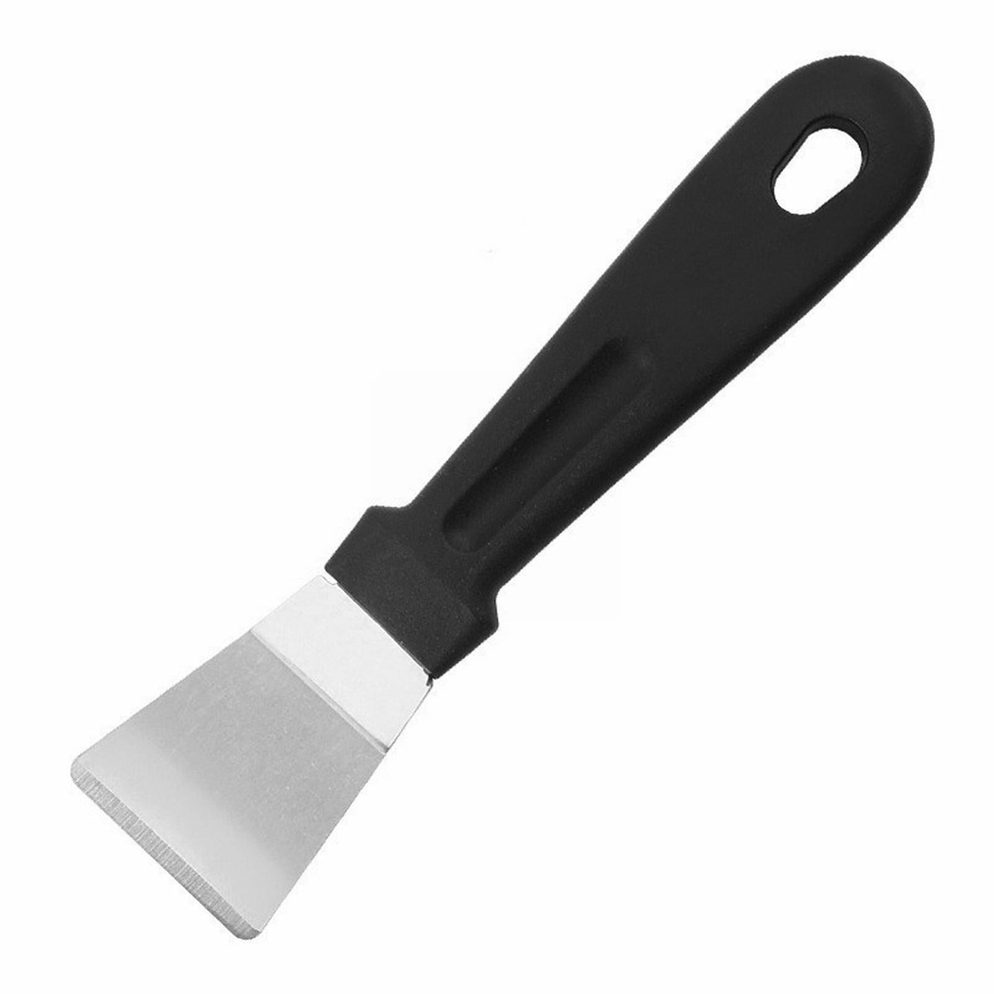 Stainless Steel Scrapers, Multifunctional Scraper Cleaning Tool for Cookware, Stovetop, Adhesive, Oven Racks, Grout, Grill, Glass, Durable Scraper for Kitchen, Home, 1 Pcs, 5.12x1.26 5.12" x 1.26" Black