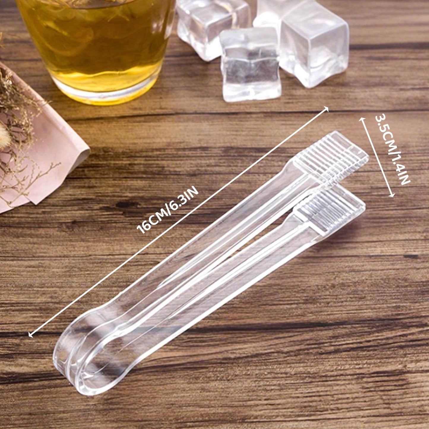 1Pcs Plastic Serving Tongs, 6.3 Inches Disposable Clear Plastic Tongs, Small Serving Tongs,Kitchen Mini Tongs,Small Serving Utensil Tongs For Party Food Buffet Appetizer Salad Catering Ice,(1PCS) 4PCS