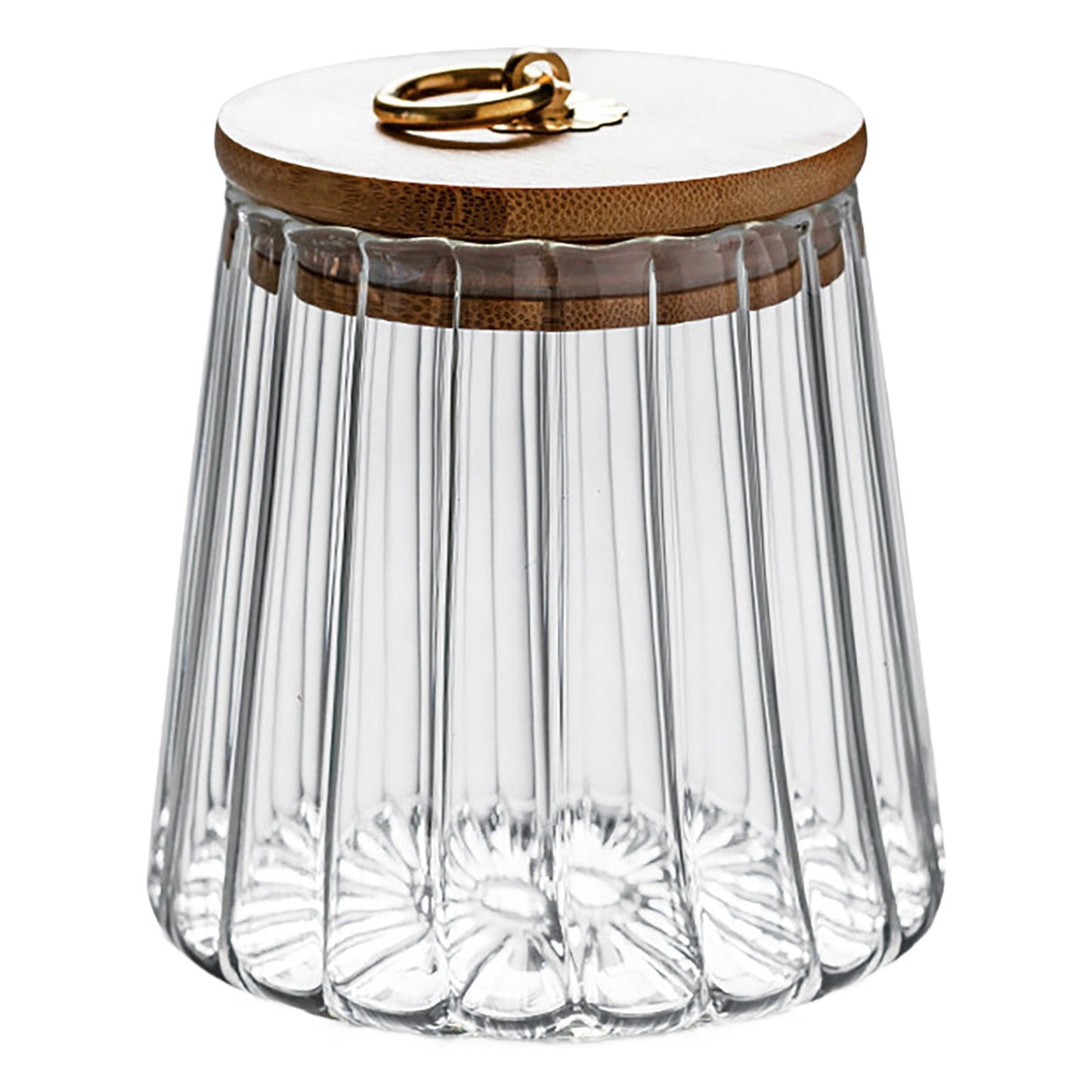 Sugar Containers With Bamboo Lids,Glass Coffee Canister Airtight Food Storage Jar With Lid, Candy Glass Canister Decorative Jars For Food Sugar Coffee Beans Tea, Coffee Bar Accessories B