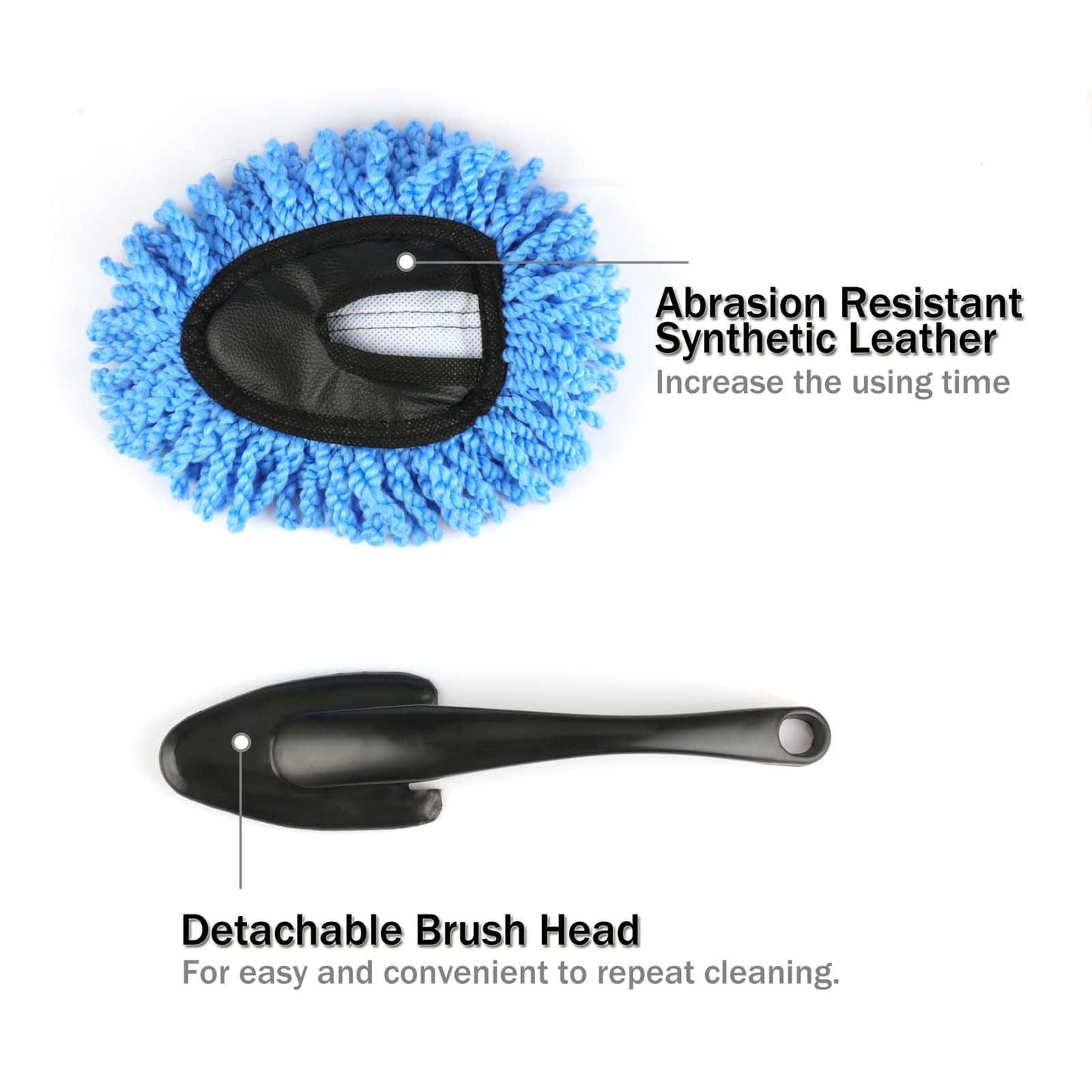 Car Dash Duster Brush, Super Soft Microfiber Multi-Functional Car Cleaning Brush, Scratch Free Dash Dusting Tool with a Anti-Skid Handle for Vehicle Home Kitchen Cleaning, 1 Pcs, 13.3x7.5 13.3" x 7.5" Grey