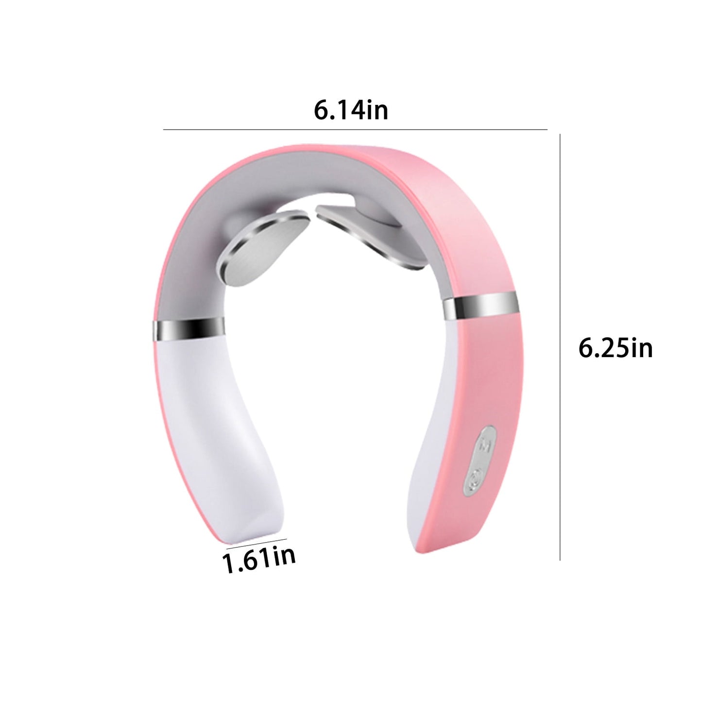 4-Head Electric Massagers Set, Vagus Nerve Stimulator Neck, 10 Modes & 16 Levels, Ergonomic Design, Promote Muscle Relaxation,Cervical For Neck Pain Relief,Instrument for Home Pink