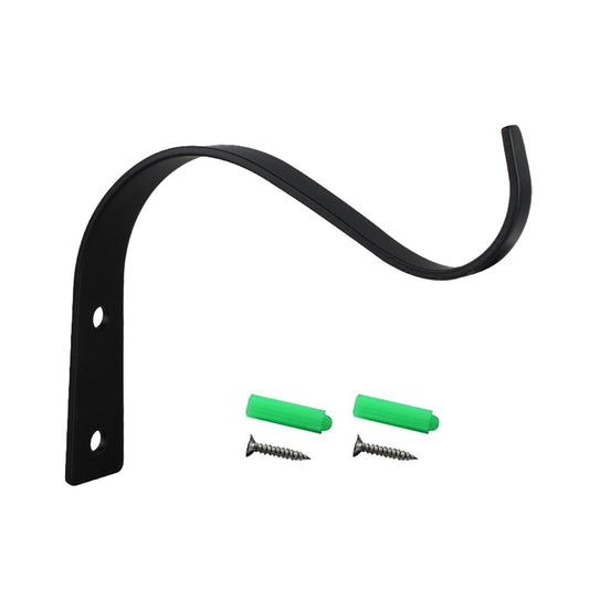 4.5 Inch Plant Hanger,Sturdy Hanging Plant Bracket Hooks Outdoor,Plant Hangers,Plant Hanger Bracket,Bird Feeder Hanger for Bird Feeders, Planters, Lanterns, Wind Chimes Indoor Outdoor,(Black,1 PCS) 2 PCS Black