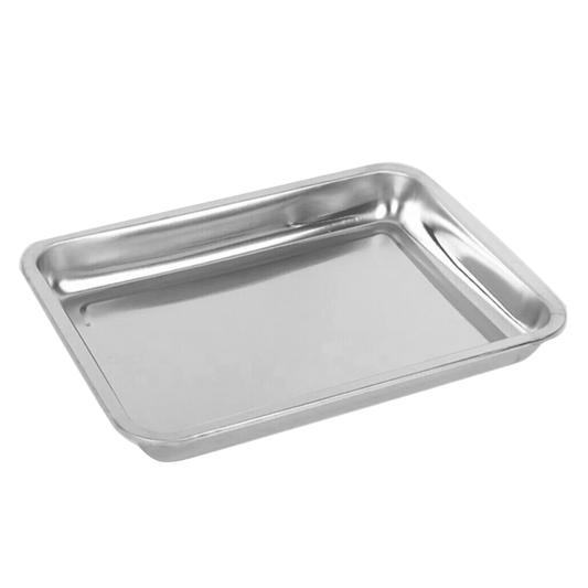 1Pcs Toaster Oven Pans For Baking,Baking Sheets Cookie Sheet Pans,Small Replacement Trays For Toaster,Small Baking Trays For Oven, Stainless Steel Baking Sheet Pan, Toaster Oven Tray 10.62" x 7.87" x 0.78" Silver