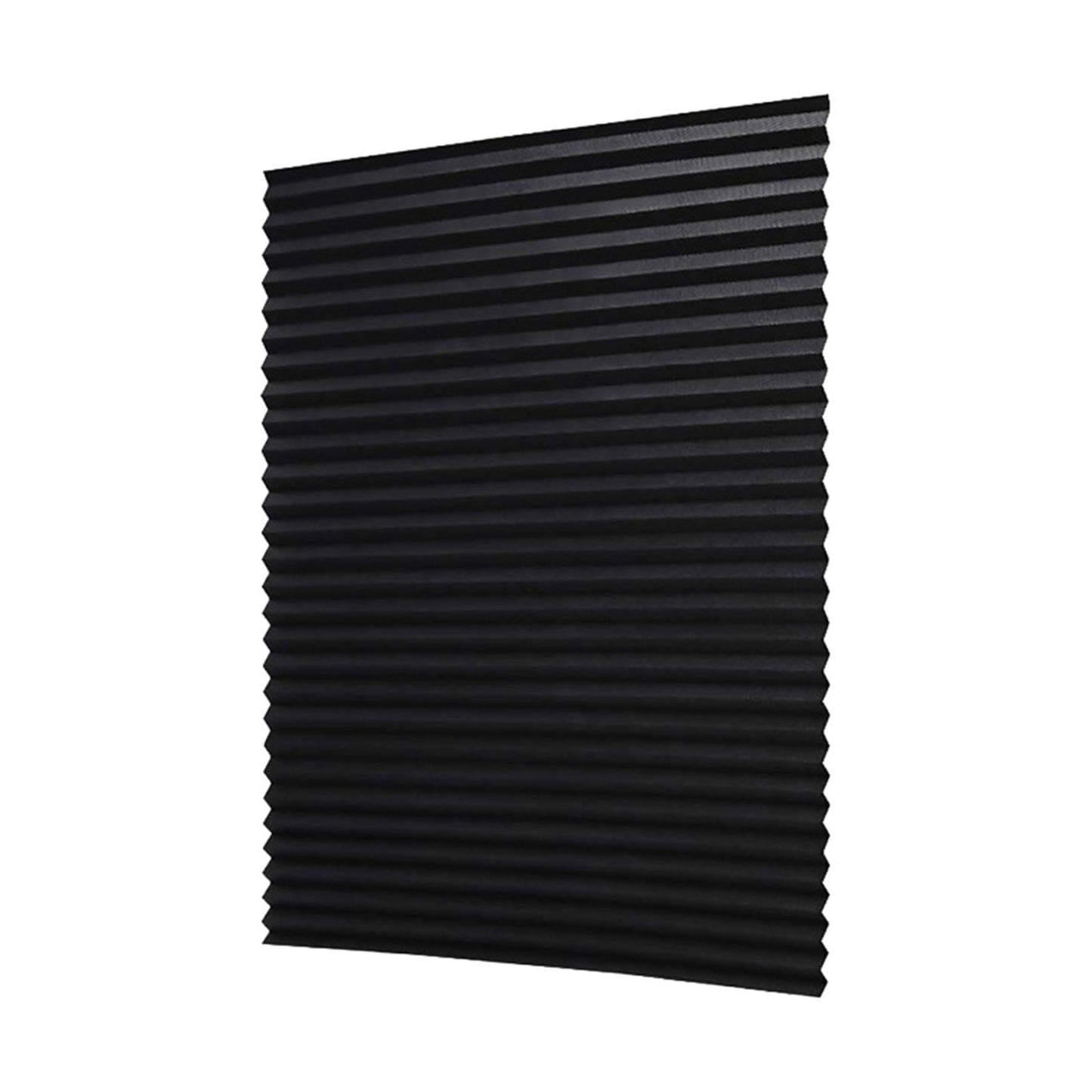 Window Blinds Cordless Blackout, No Drill Cut to Size Clip On Stick On Self Adhesive Temporary Blinds Pleated Paper Blinds Fits Blinds Window Roller for Bathroom Kitchen Living Room(Black90x150cm) Black90x150cm