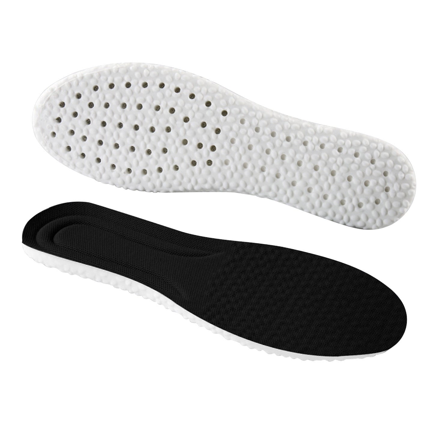 Steppers Insoles for Men Women, Massage Insole, Cloud Insole, Men's Comfortble Steppers Shoe Insoles Inserts, Memory Foam with Arch Surpport Insoles for Arch Pain,Advanced Sport Massaging Insoles Black 41-42