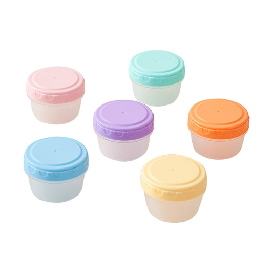 6Pcs 2Oz Small Containers With Lids,Reusable Plastic Storage Jars For Snack And Puree, Salad Dressing Container To Go, Storage Containers, Freezer Food Containers, Dishwasher Safe,Bpa Free,6PCS 36PCS