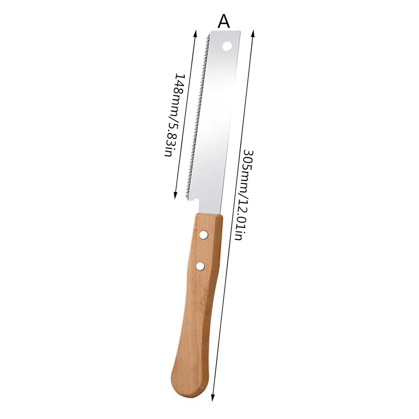 Japanese Pull Saw,Small Hand Saw, Japanese Double Pull Saw with Wooden Handle,Steel Blades and Wood Handles, Handsaw Cutting Edges, Flush Cutting Trim Tool for Carpentry(Silver2) Silver2