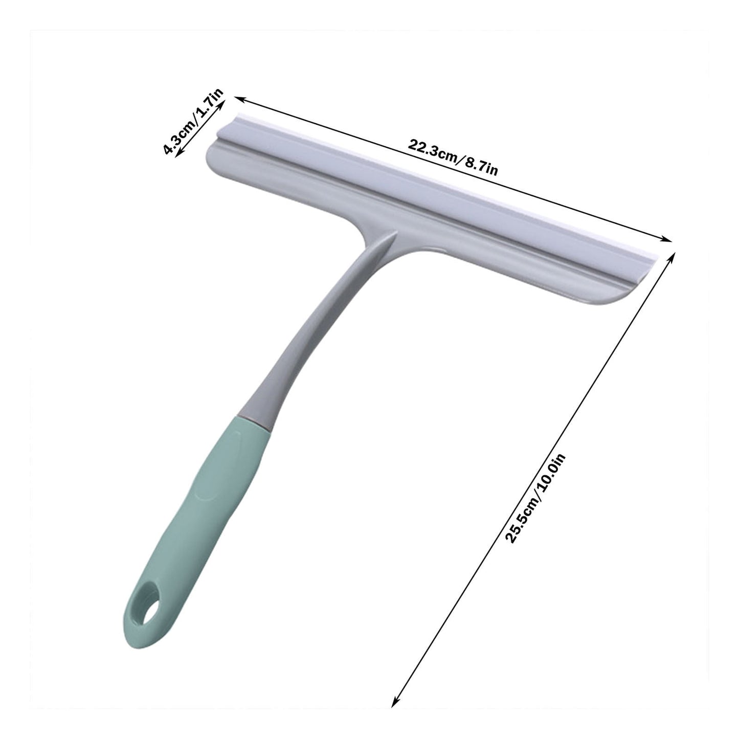 Window Cleaning Squeegee,Shower Squeegee for Shower Glass Doors,Car Window Windshield Mirror Tile Cleaner Cleaning Wiper Squeegees Tool with Hook,Window Cleaning Shower Glass Squeegees(Z3-White) Z3-Green