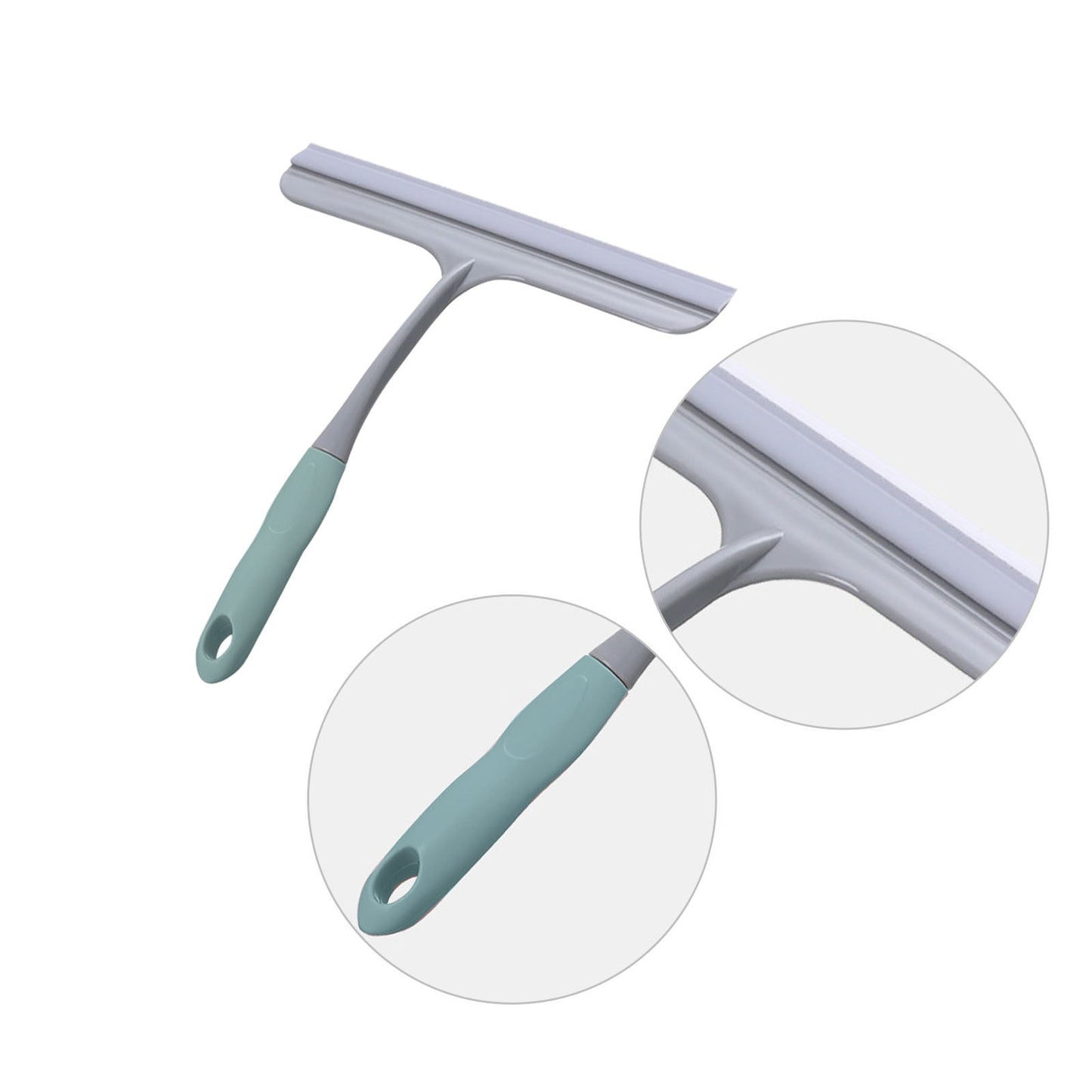 Window Cleaning Squeegee,Shower Squeegee for Shower Glass Doors,Car Window Windshield Mirror Tile Cleaner Cleaning Wiper Squeegees Tool with Hook,Window Cleaning Shower Glass Squeegees(Z3-White) Z3-Green