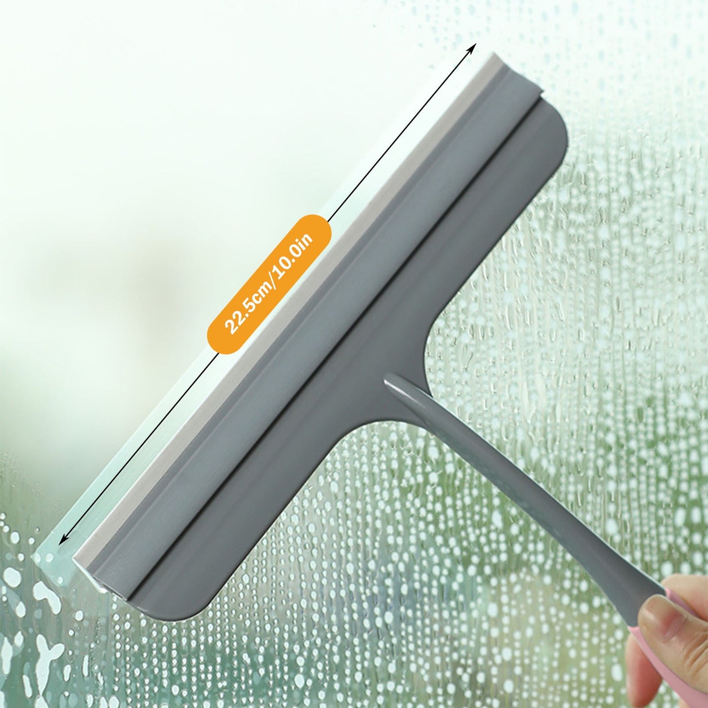 Window Cleaning Squeegee,Shower Squeegee for Shower Glass Doors,Car Window Windshield Mirror Tile Cleaner Cleaning Wiper Squeegees Tool with Hook,Window Cleaning Shower Glass Squeegees(Z3-White) Z3-Pink