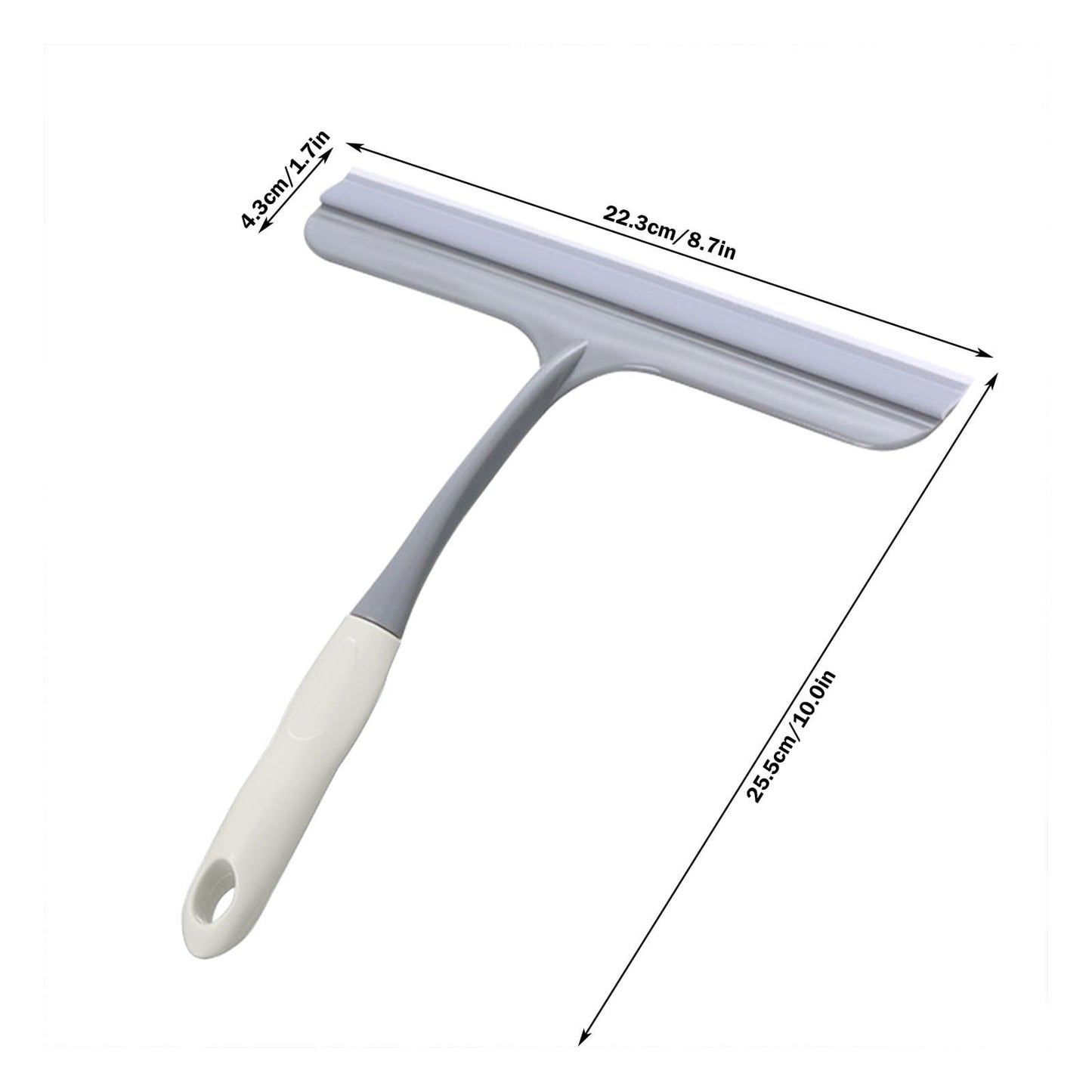 Window Cleaning Squeegee,Shower Squeegee for Shower Glass Doors,Car Window Windshield Mirror Tile Cleaner Cleaning Wiper Squeegees Tool with Hook,Window Cleaning Shower Glass Squeegees(Z3-White) Z3-White