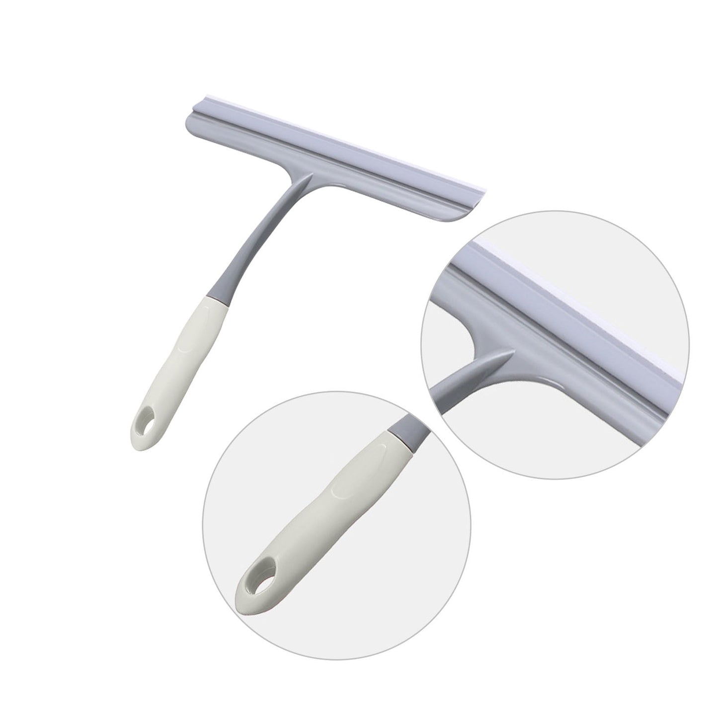 Window Cleaning Squeegee,Shower Squeegee for Shower Glass Doors,Car Window Windshield Mirror Tile Cleaner Cleaning Wiper Squeegees Tool with Hook,Window Cleaning Shower Glass Squeegees(Z3-White) Z3-White