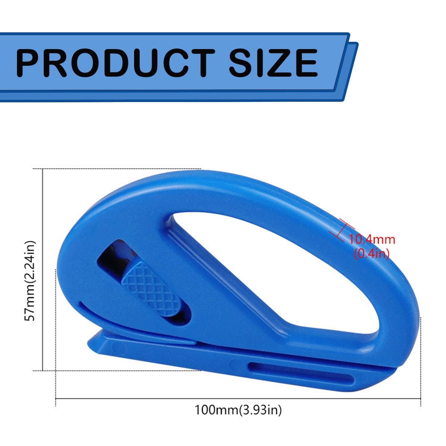 Wrapping Paper Cutter, Sliding Gift Wrap Cutter for Wrapping, Retractable Utility Knife, Paper Cutting Tool for Christmas, Holidays, and Birthdays, 1 Pcs, 3.93x2.24 3.93" x 2.24" Red