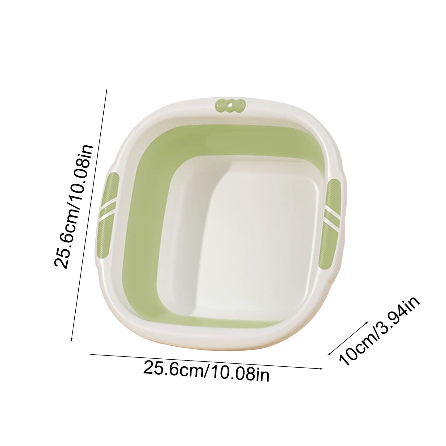 Collapsible Wash Basin,Multi-Use Folding Sink for Kitchen,Camping,and Laundry,Portable Dish Pan with Anti-Slip Bottom,Space-Saving Design for Travel and Outdoor BBQ,Durable and Easy to Store Green