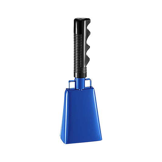 2025 120dB Loud Brass Cowbell with Non-Slip Handle and Adjustable Strap,Perfect for Sporting Events like Baseball and Football Games,Also Ideal for Graduations,Parades,and Cheerleading Activities Blue