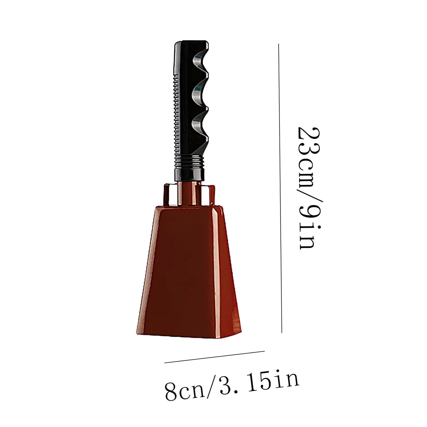 2025 120dB Loud Brass Cowbell with Non-Slip Handle and Adjustable Strap,Perfect for Sporting Events like Baseball and Football Games,Also Ideal for Graduations,Parades,and Cheerleading Activities Coffee