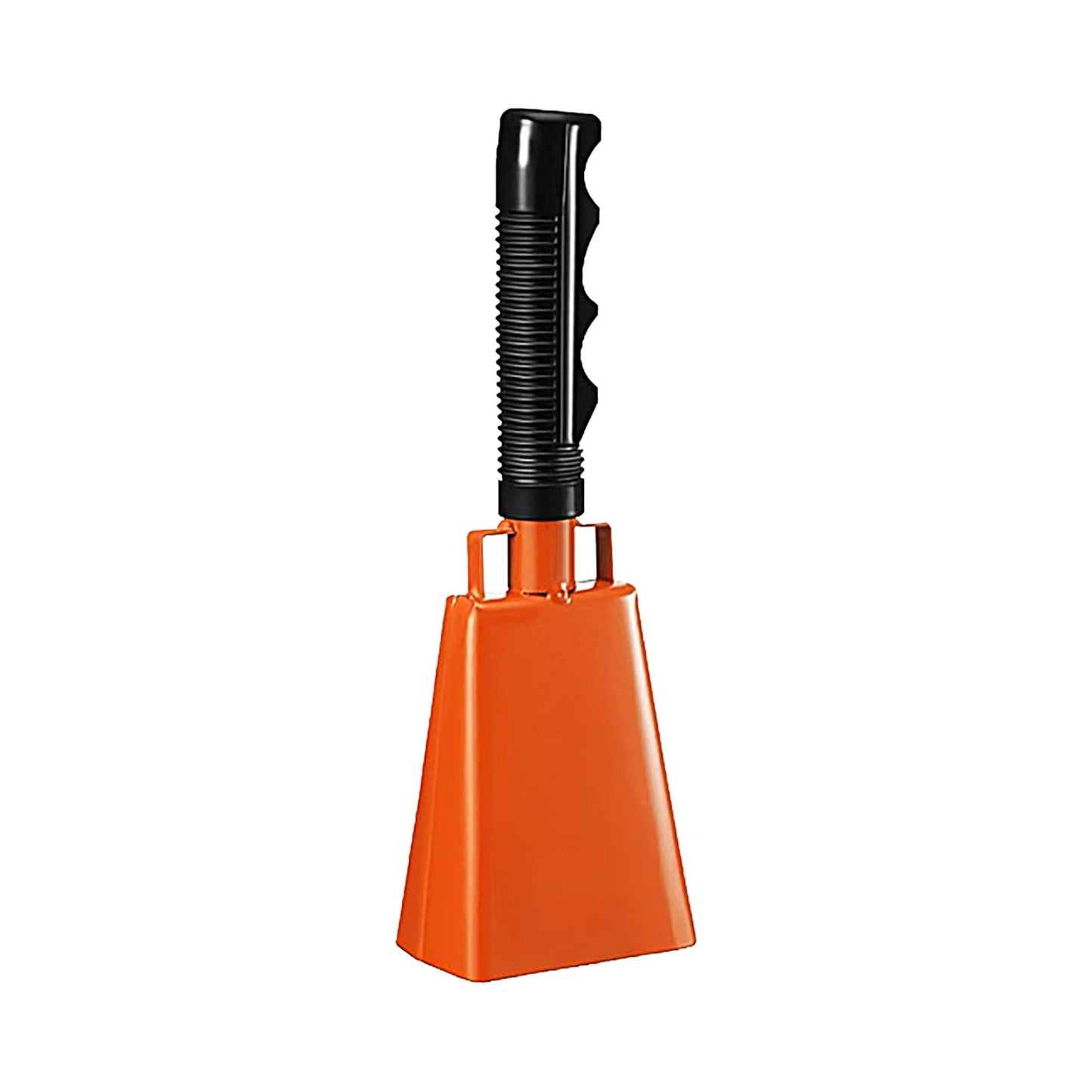 2025 120dB Loud Brass Cowbell with Non-Slip Handle and Adjustable Strap,Perfect for Sporting Events like Baseball and Football Games,Also Ideal for Graduations,Parades,and Cheerleading Activities Orange