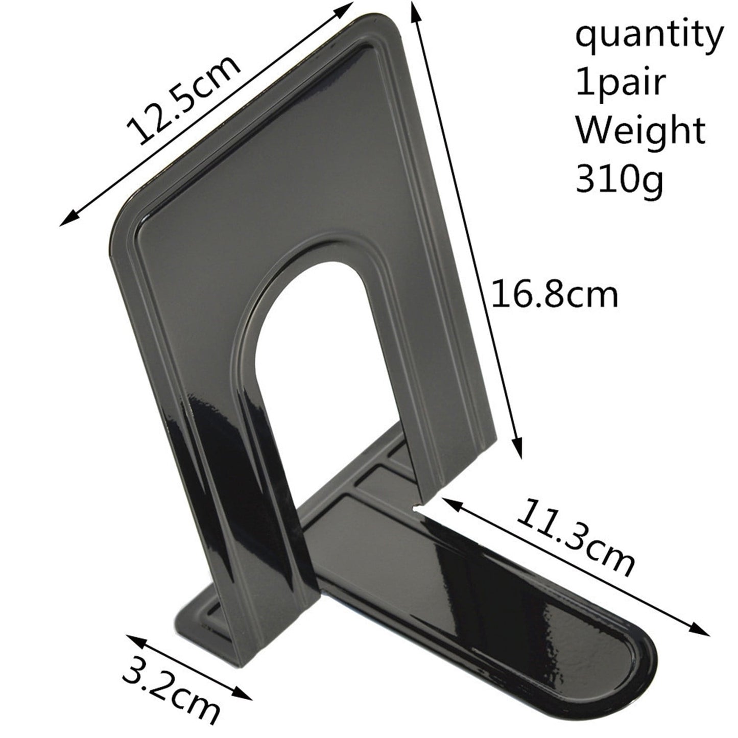 Metal Book Ends for Shelves, Heavy Duty Bookends for Office Home Kitchen Decorative, Nonskid Book Ends to Hold Heavy Books, 1 Pairs/2 Pcs, 5.71x4.92x6.61 5.71" x 4.92" x 6.61" pink/1 Pair