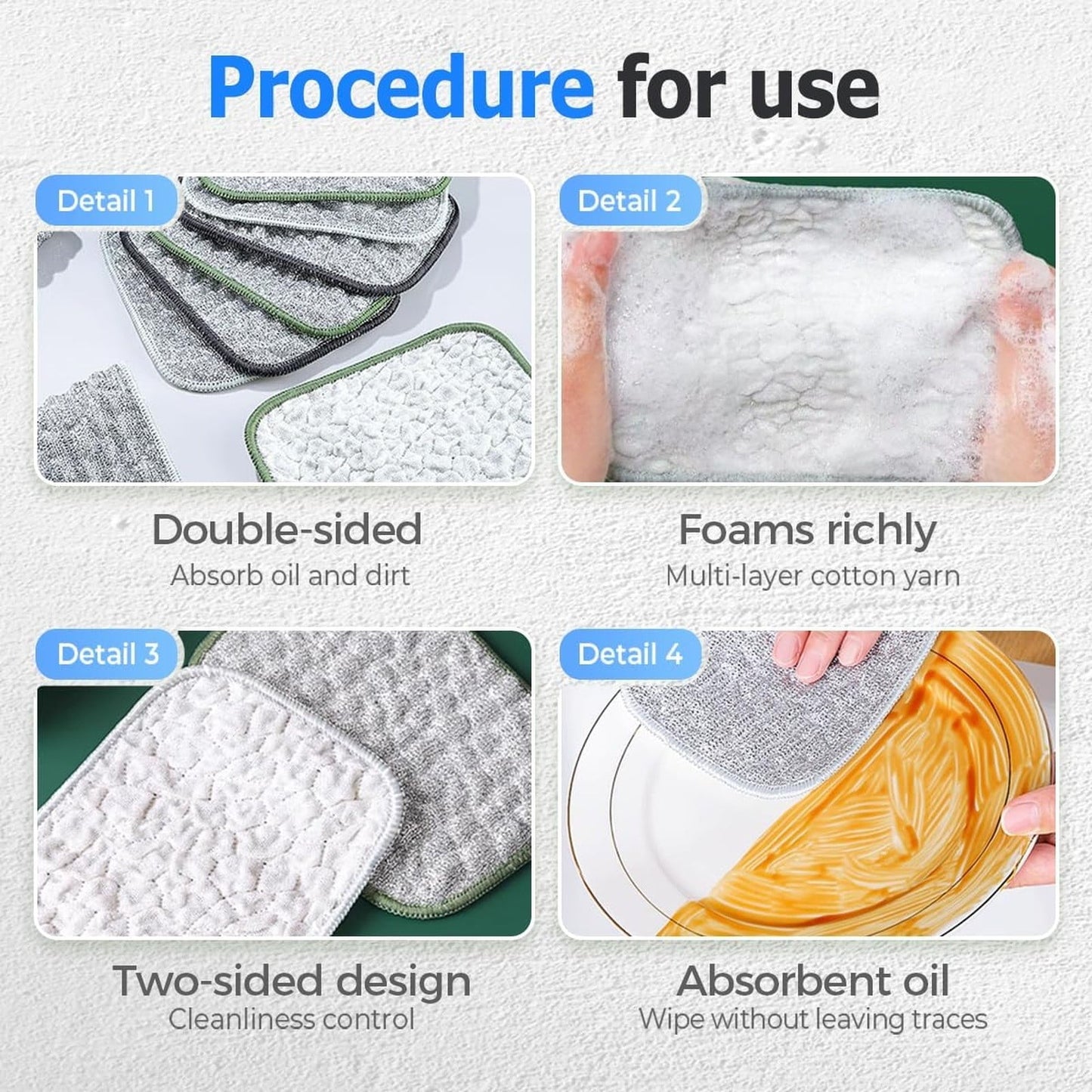 5 Pcs Non Scratch Wire Dishcloth,Double Side Multipurpose Wire Dishwashing Rags,Reusable Metal Dish Cloth,Wire Dishwashing Rag,Dishcloths For Washing Dishes,Cleaning Cloths For Kitchen,4.72x6.29 in 5 PCS