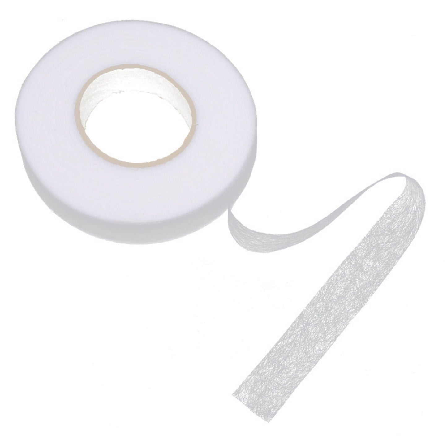 White No Sew Hemming Tape Double Sided,No Sewing Hemming Tape,Fabric Adhesive Tape,Fabric Tape For Hemming,No Sew Hemming Tapes For Pants Curtains Dresses Clothes Fabric Crafting Projects,1.5 cm 1 cm White