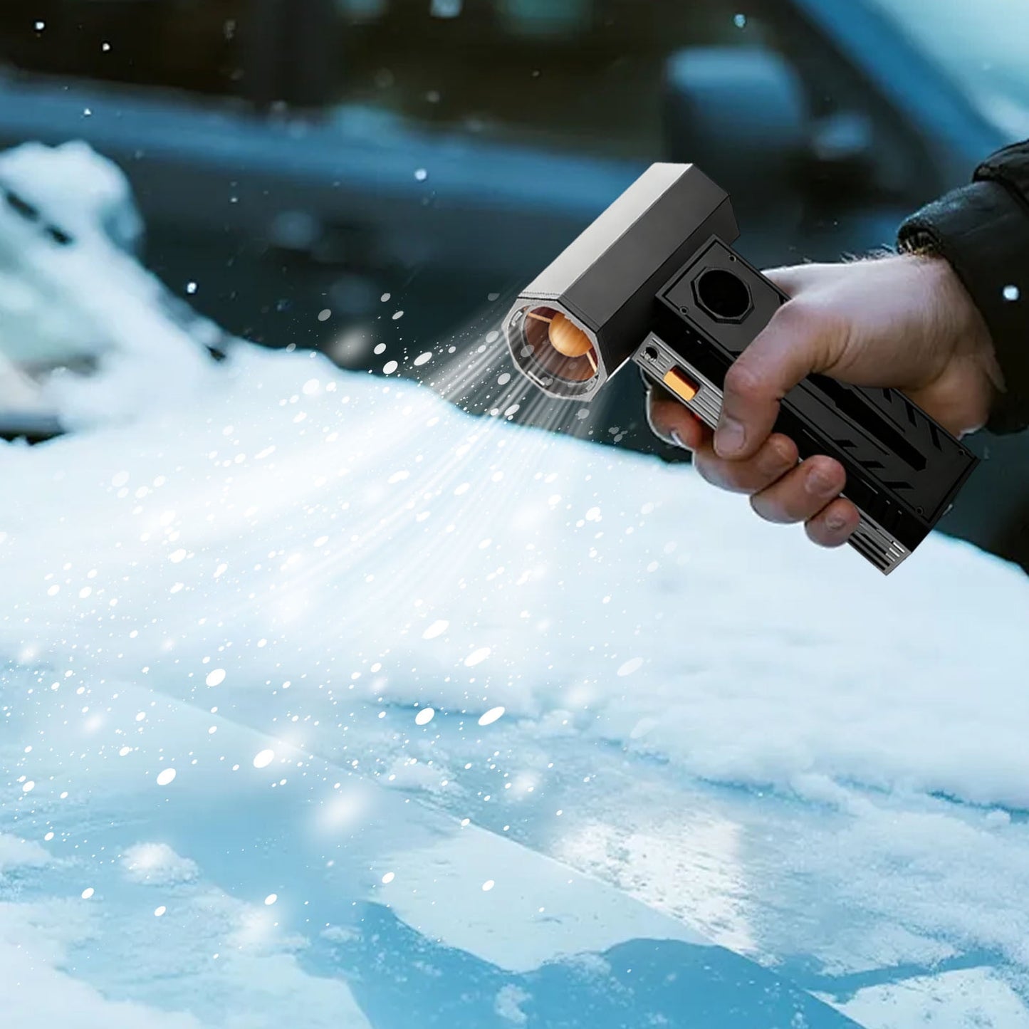 5000W Thermal Snow Blower - Portable Thermal Blower with Efficient Turbine Tech,Portable for Car Windshield Defrost,Snow Removal,Snow Blower for Car 3 Wind Speeds,Efficient Turbine Car Snow Blower