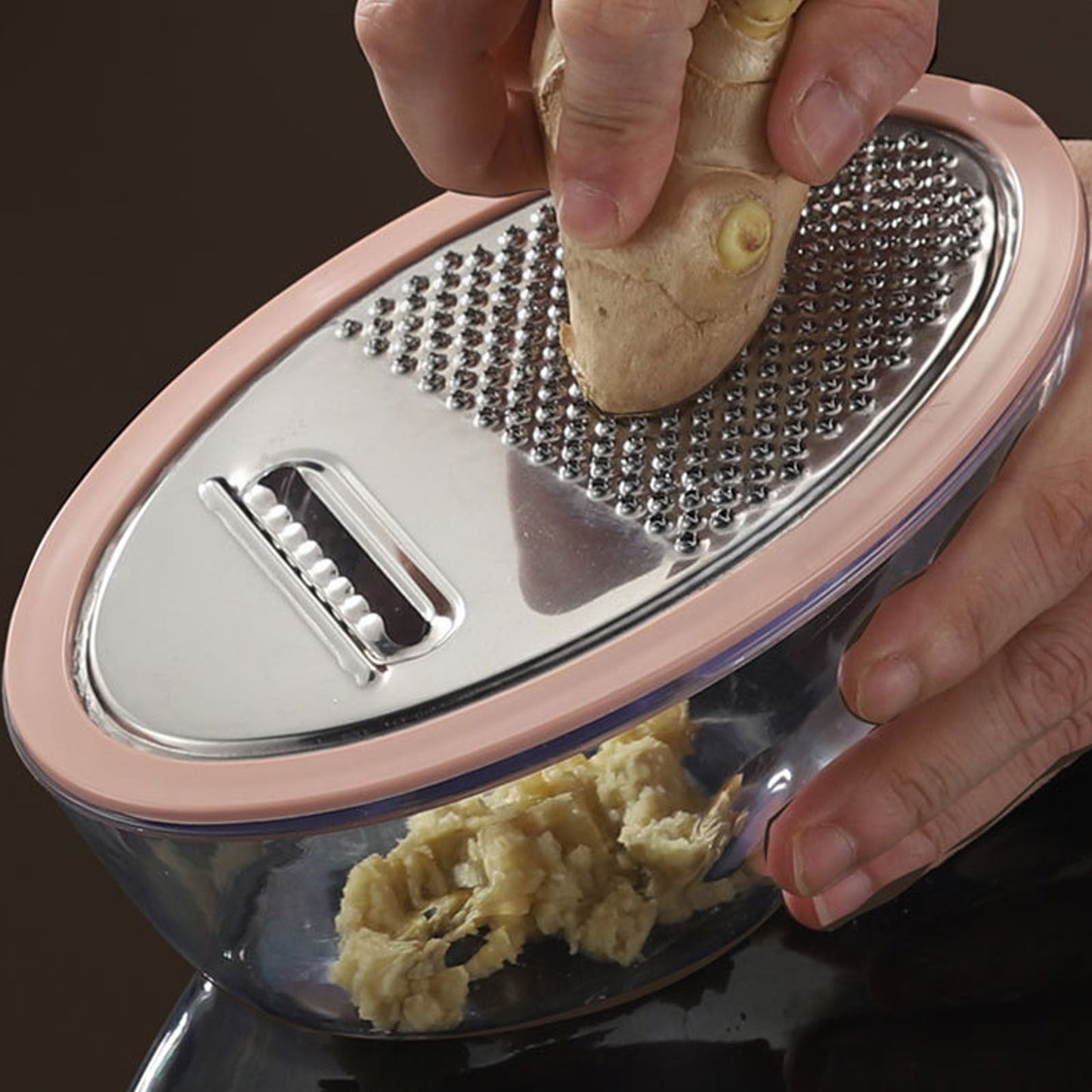 Cheese Grater With Containe,Vegetable Slicer,Stainless Steel Graters,Multi Purpose Graters For Kitchen,Stainless Steel Cheese Shredder,Potato Slicer,Cheese Shredder,Kitchen Gadgets,(A,4.13x7.67 in) D