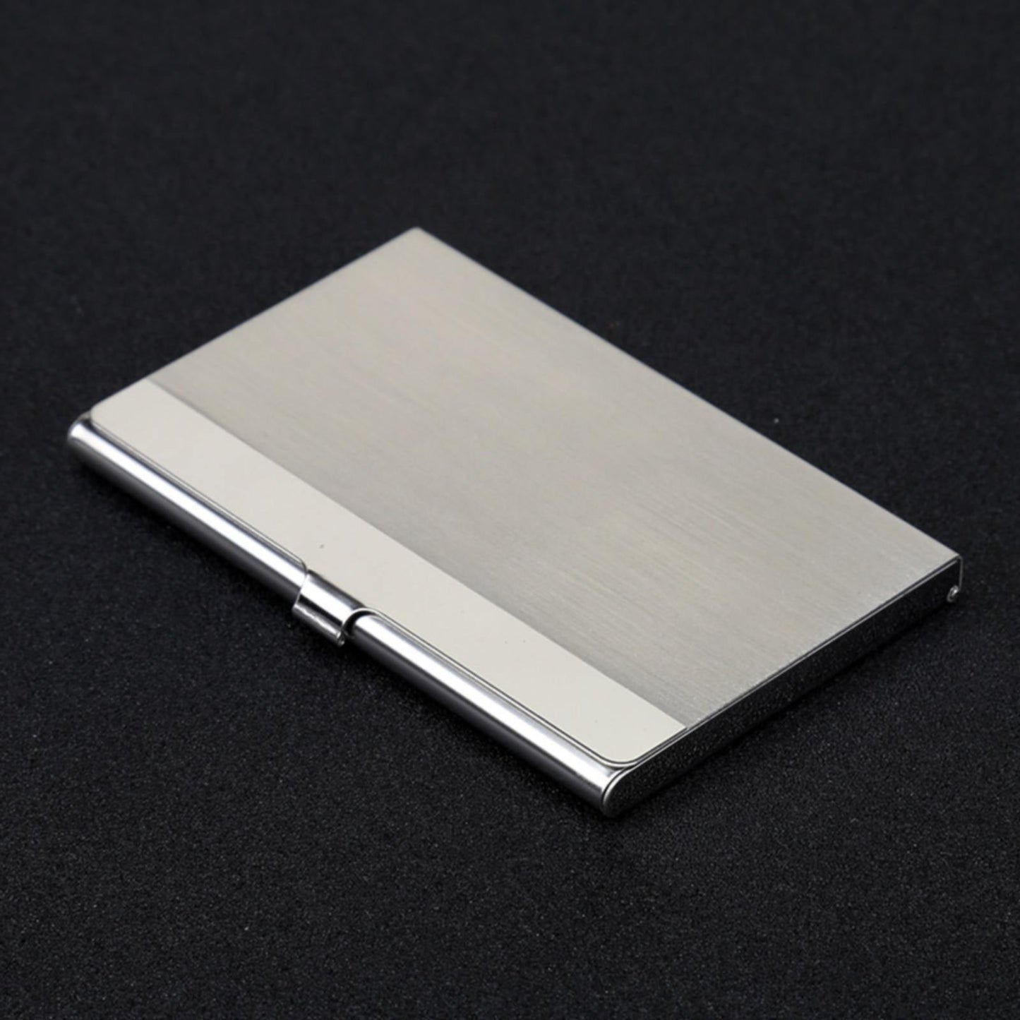 Slim Business Card Case for Men & Women, Pocket Metal Case, Professional Stainless Steel Business Card Holders, Purse Name Card Holder, Buckle Style Shut, 1 Pcs, 3.62x2.28 3.62" x 2.28" Silver*3