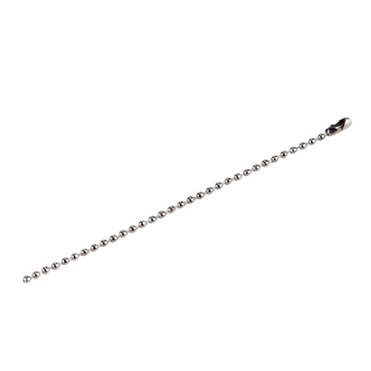 Dog Tag Chain Ball Chain Necklace Bulk, Military Blank Dog Tag Necklace for Men, Beaded Necklace Chains for Jewelry Making DIY Crafts,Silver Nickel Plated Metal 2.4mm Ball Bead Chain(100-Pack ) D