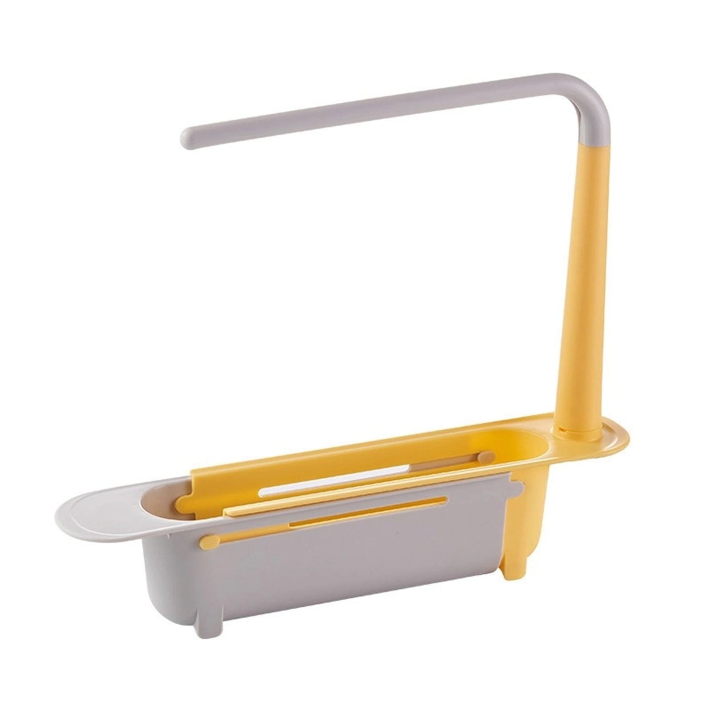 1 Pcs Telescopic Kitchen Over Sink Organizer With Towel Hanger,Expandable Dish Caddy Drying Rack,Drain Basket Tray Caddy,Adjustable Length Colander Rack Sponge Holder Storage Tray Green