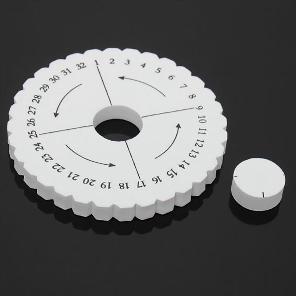 \u200bKumihimo Disk Braiding Wheel Lightweight & Convenient Friendship Bracelet Disc Square & Round Kumihimo Supplies for Beading & Bracelet Weaving Kit DIY, 1 Set, 3.94"x3.94 3.94" x 3.94" White*2 Set