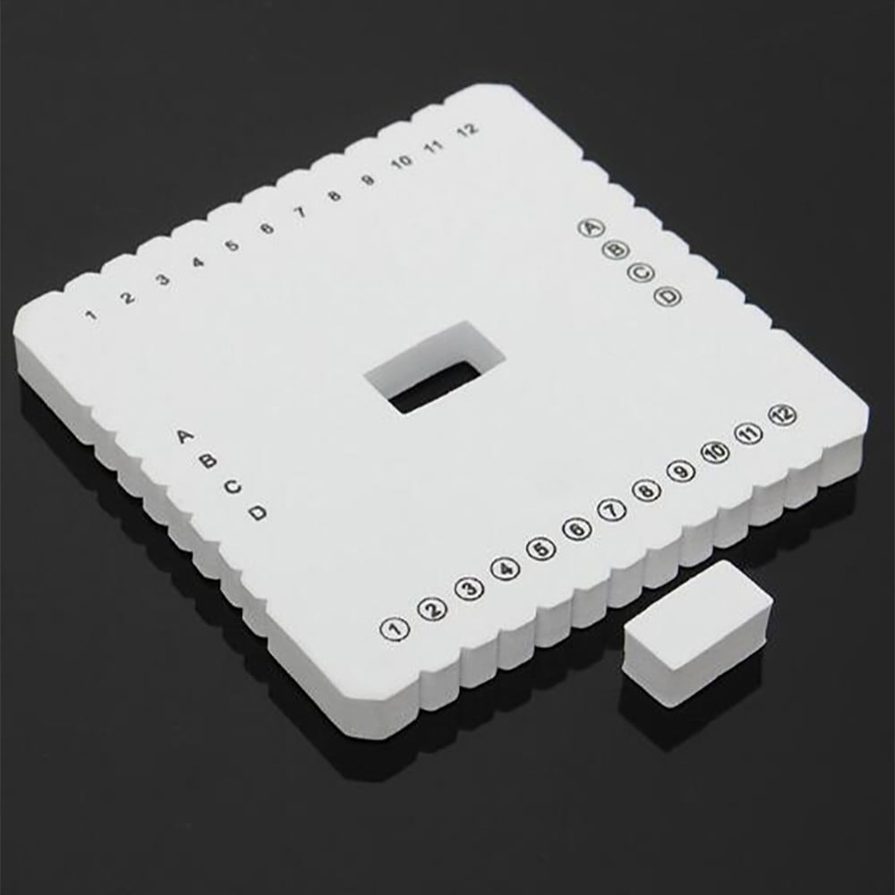 \u200bKumihimo Disk Braiding Wheel Lightweight & Convenient Friendship Bracelet Disc Square & Round Kumihimo Supplies for Beading & Bracelet Weaving Kit DIY, 1 Set, 3.94"x3.94 3.94" x 3.94" White*3 Set