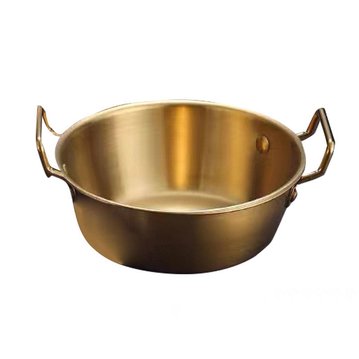 Stainless Steel Soy Sauce Dishes,Sauce Dish Metal Popcorn Pot reusable,Golden Dipping Bowl with Handle Individual Round Seasoning Bowls Serving Dishes for Sushi,Side Dishes,Dessert,Tomato Sauce Gold