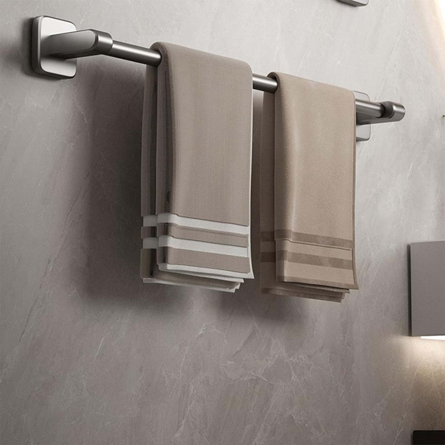 Brushed Nickel Towel Bar,Towel Holder for Bathroom Wall with Hanging Length,Stainless Steel Towel Rod,Brushed Nickel Towel Racks for Bathroom Wall Mounted,Modern Home Decor 30cm