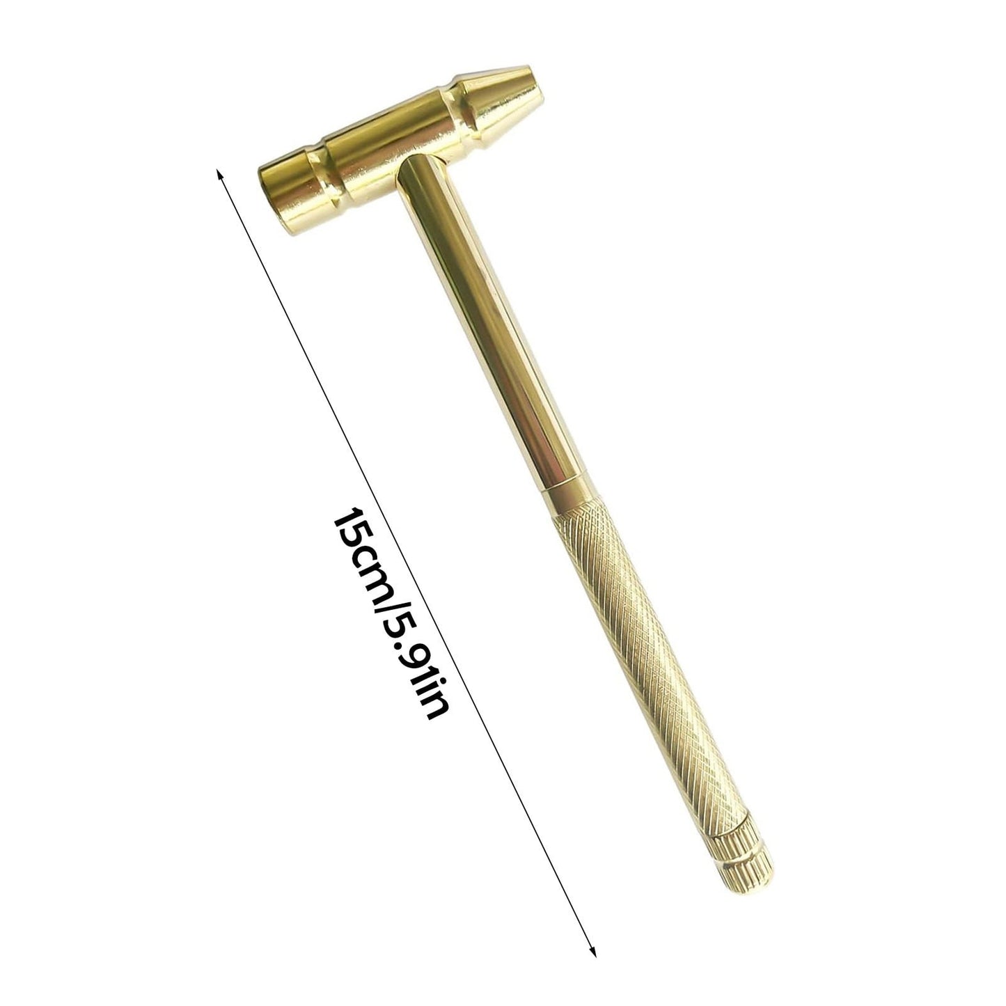 6 in 1 Metal Mini Hammer,Portable Multitool Hammers,Metal Hammer and Screwdriver Multitool Set with Anti-Slip Grip Handle Slotted/Flat Head Phillips Screwdriver and Hammer(Gold) Gold