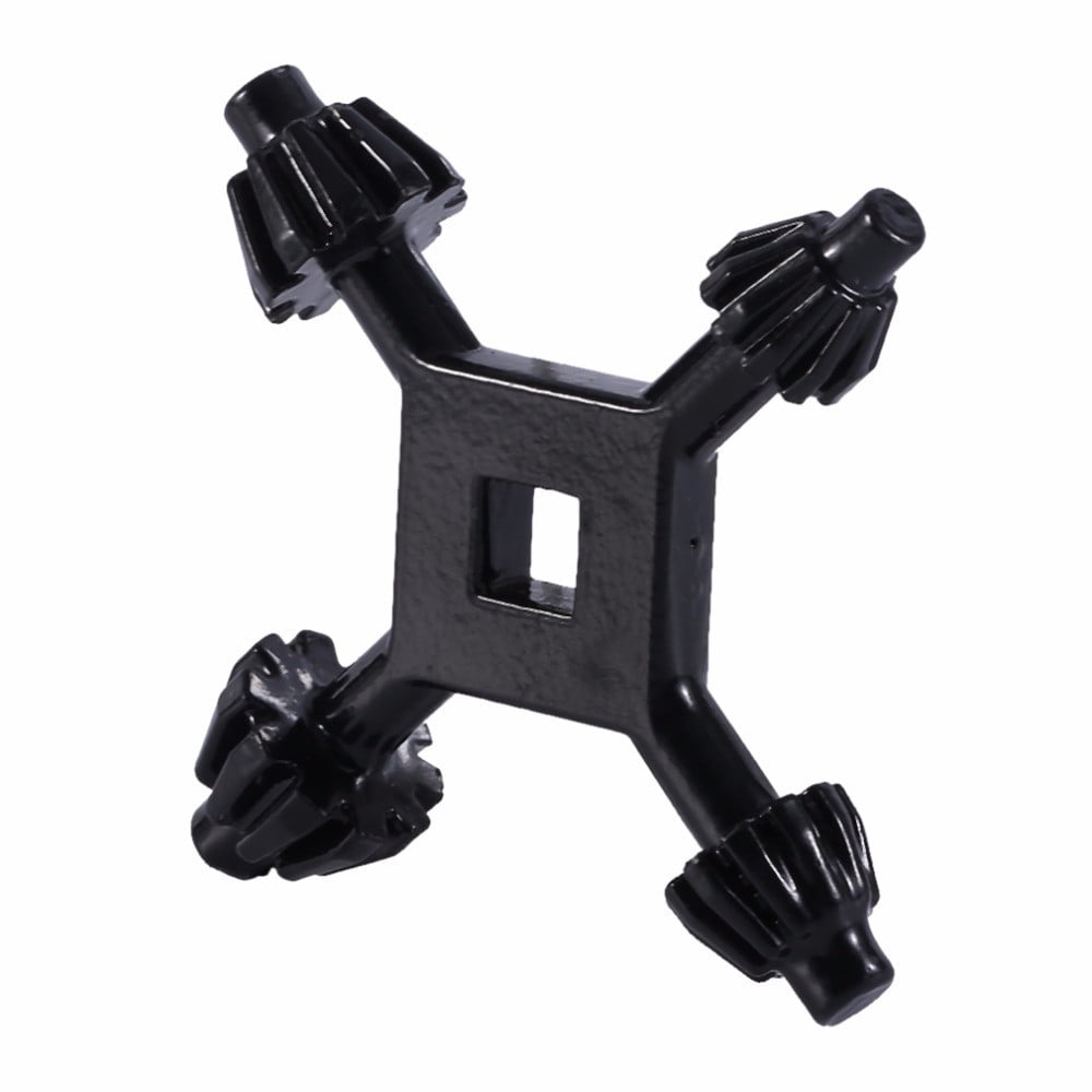 4 in 1 Drill Chuck Key Wrench, Heavy Duty Chuck Key For Drill Press, Electric Drill Chucks, Compatible with Most Drill Press & Power Tool Chucks, 1 Pcs, 2.95x2.95 2.95" x 2.95" Black