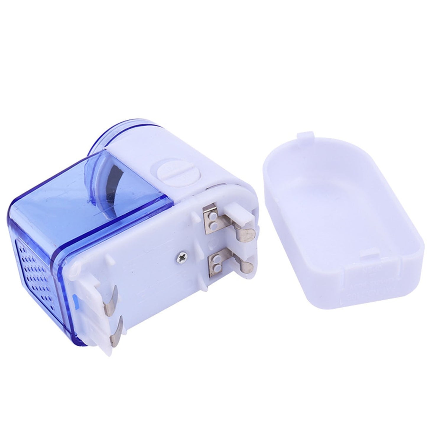 Fabric Shaver And Lint Remover,Fabric Shaver,Sweater Defuzzer With Stainless Steel Blades,Portable Fabric Fuzz Remover,Sweater Clothes Shaver,Remover Clothes Fuzz, Lint Balls, Bobbles,2.75x2.75 in Blue