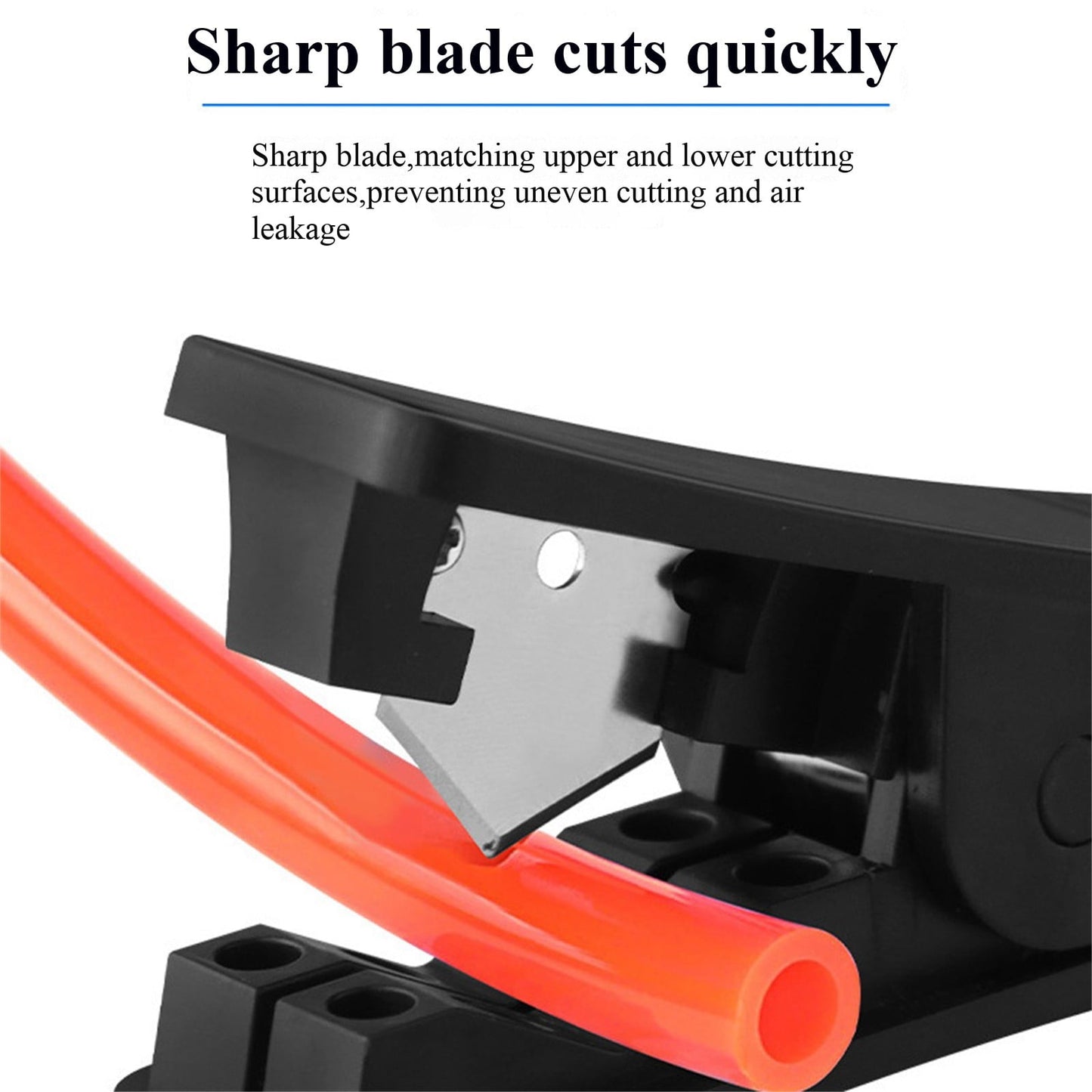 Plastic Tubing Cutter, Pipe Cutter With Comfortable Handle, Hose Tube Cutter, Pipe Accurate Tube Cutting Tool for Nylon PVC PU Tubing and Hose Cut up to 3/4 Inch, 1 Pcs, 3.13x0.96x1.31 3.13" x 0.96" x 1.31" Black