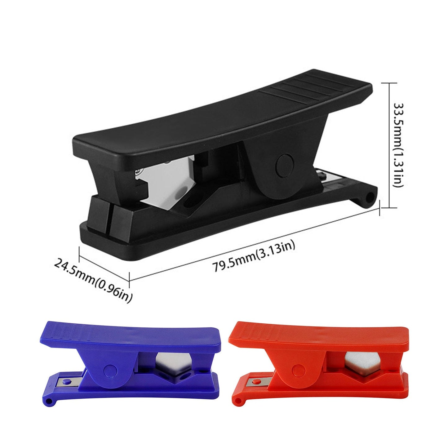 Plastic Tubing Cutter, Pipe Cutter With Comfortable Handle, Hose Tube Cutter, Pipe Accurate Tube Cutting Tool for Nylon PVC PU Tubing and Hose Cut up to 3/4 Inch, 1 Pcs, 3.13x0.96x1.31 3.13" x 0.96" x 1.31" Blue