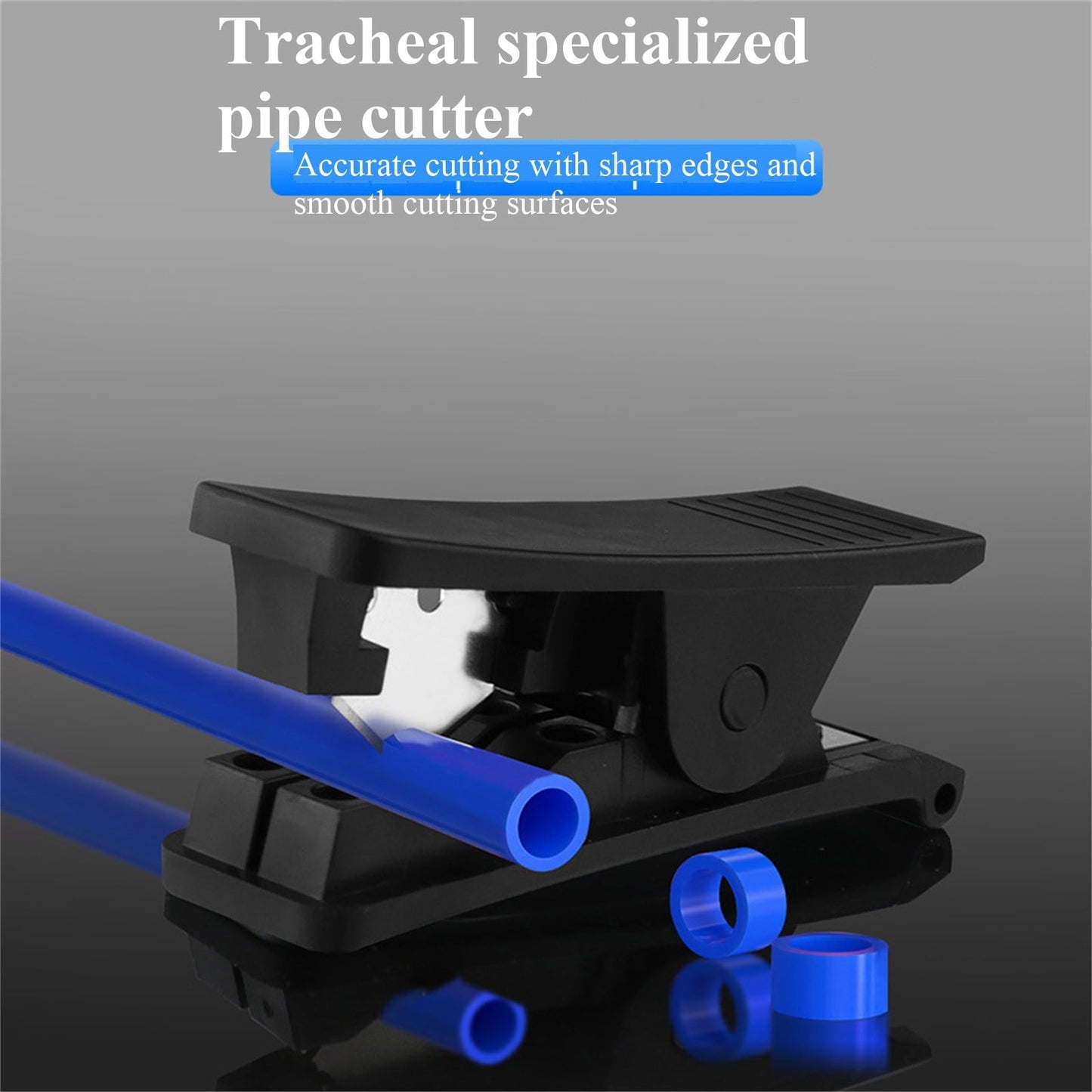 Plastic Tubing Cutter, Pipe Cutter With Comfortable Handle, Hose Tube Cutter, Pipe Accurate Tube Cutting Tool for Nylon PVC PU Tubing and Hose Cut up to 3/4 Inch, 1 Pcs, 3.13x0.96x1.31 3.13" x 0.96" x 1.31" Blue