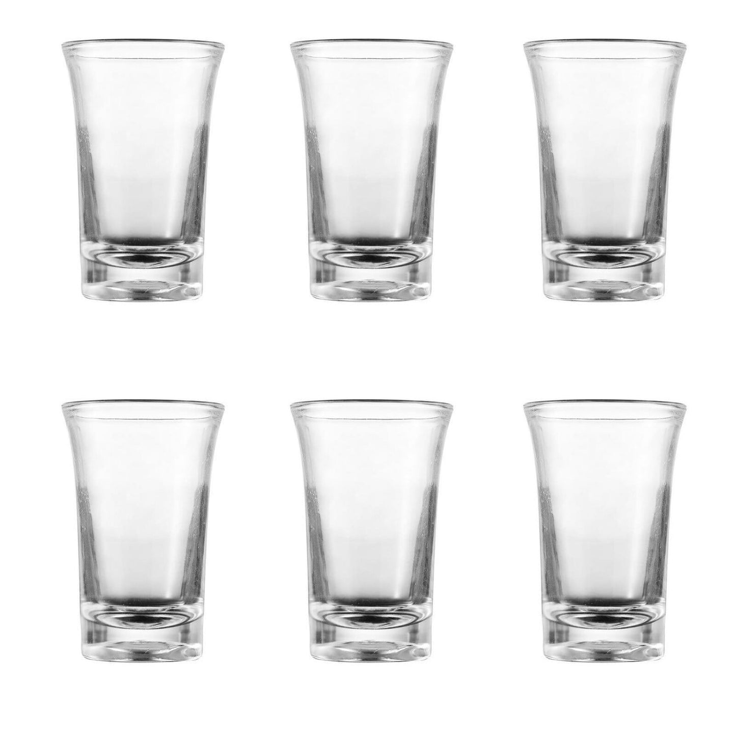 CCMAOLU 6-Piece Acrylic Shot Glass Set,Clear Plastic Glasses for Tequila,Vodka & Cocktails,Dishwasher Safe,Unbreakable for Bar,Kitchen,Wine Party & Camping,New Year Drinks