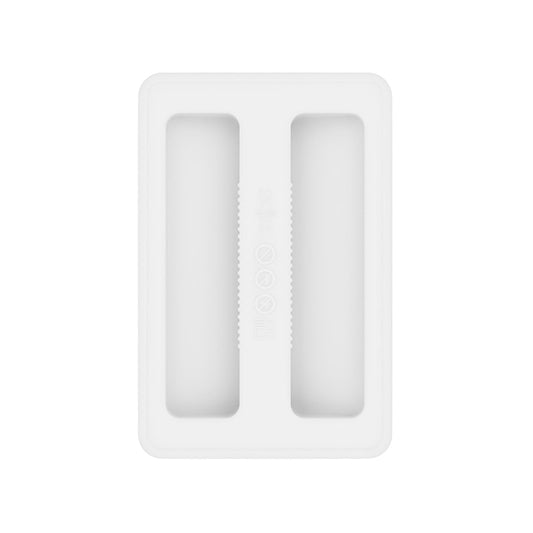 CCMAOLU Silicone Toaster Cover 2 Slice Wide Slot,Reusable Heat Resistance Bread Machine Topper Cover,Dirt Proof Sandwich Accessories That Fit Most Toasters,Simple Design Easy to Clean & Wipe White